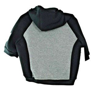 Max's Closet Dog Large Black and Gray Hoodie Jacket